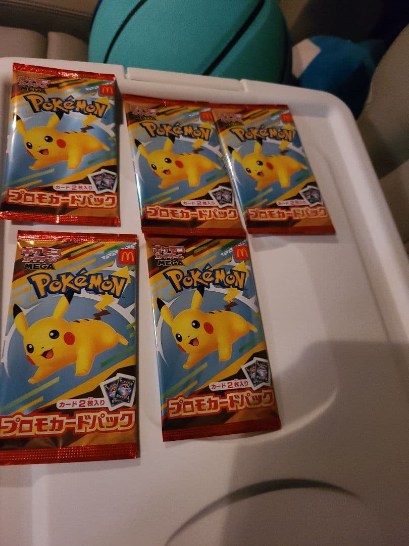 マクドナルド　ハッピーセット ポケモンカード プロモパック 5個セット