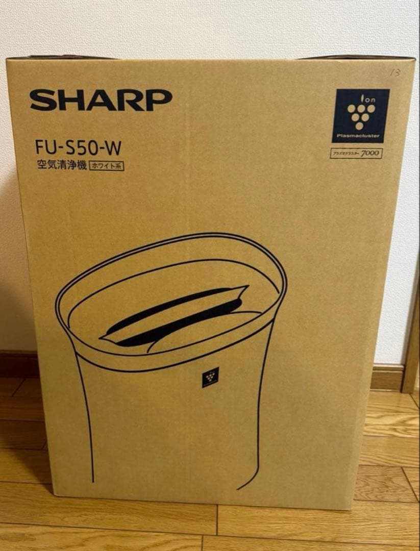 新品未開封　シャープ　空気清浄機 FU-S50-W