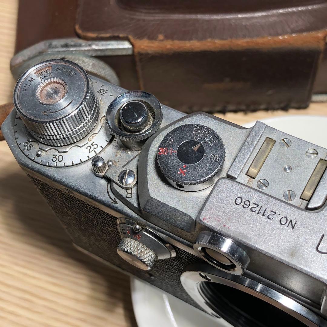 ケース付　Canon Ⅱ S型 ？　フィルムカメラ