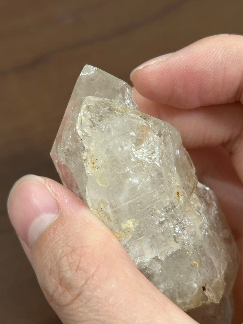 雲南・貴州産｜71g｜上級コレクション向け 溏心タイプ ダブルポイント水晶原石