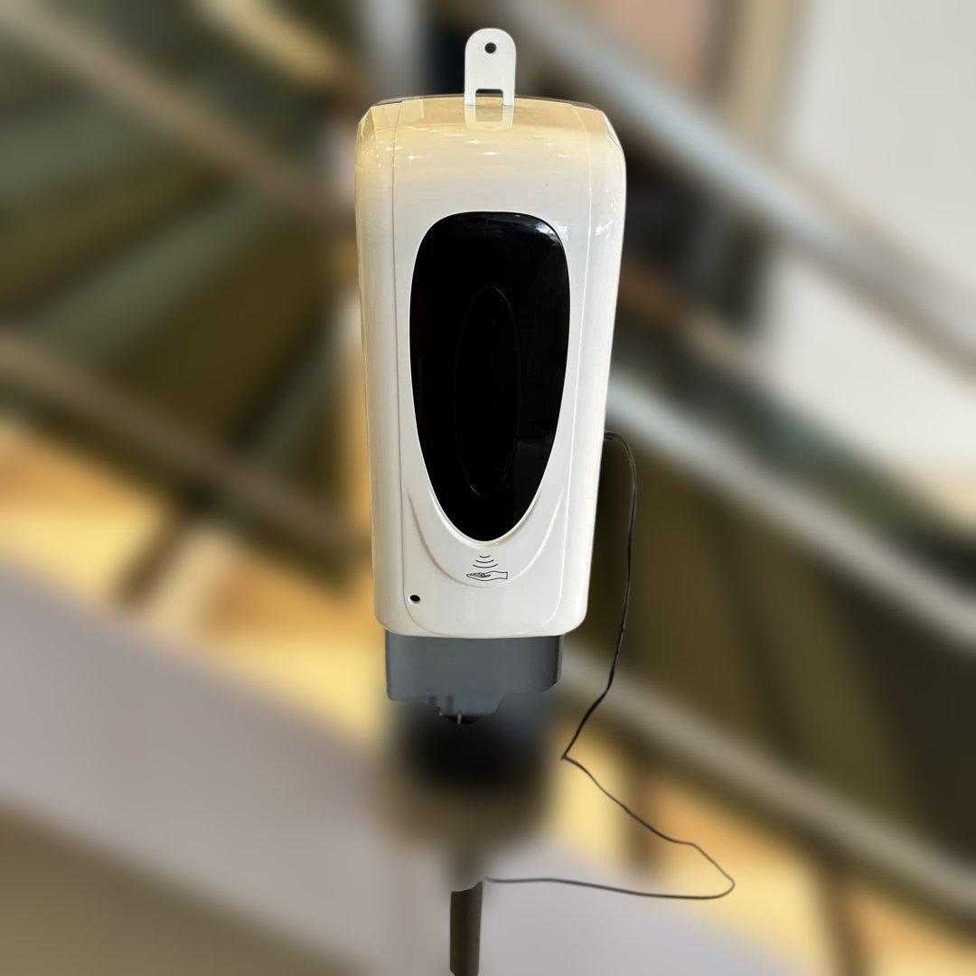 自動手指消毒器 スタンド付き ホワイト