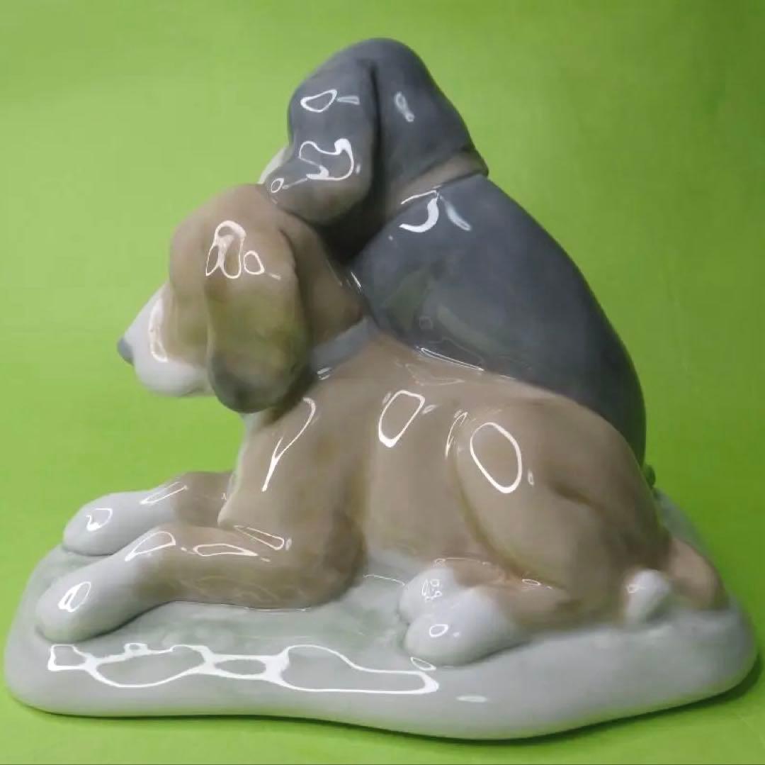 期間値下げ（1987年美品）LLADRO　HANDMADE 『NAOいぬ２匹』