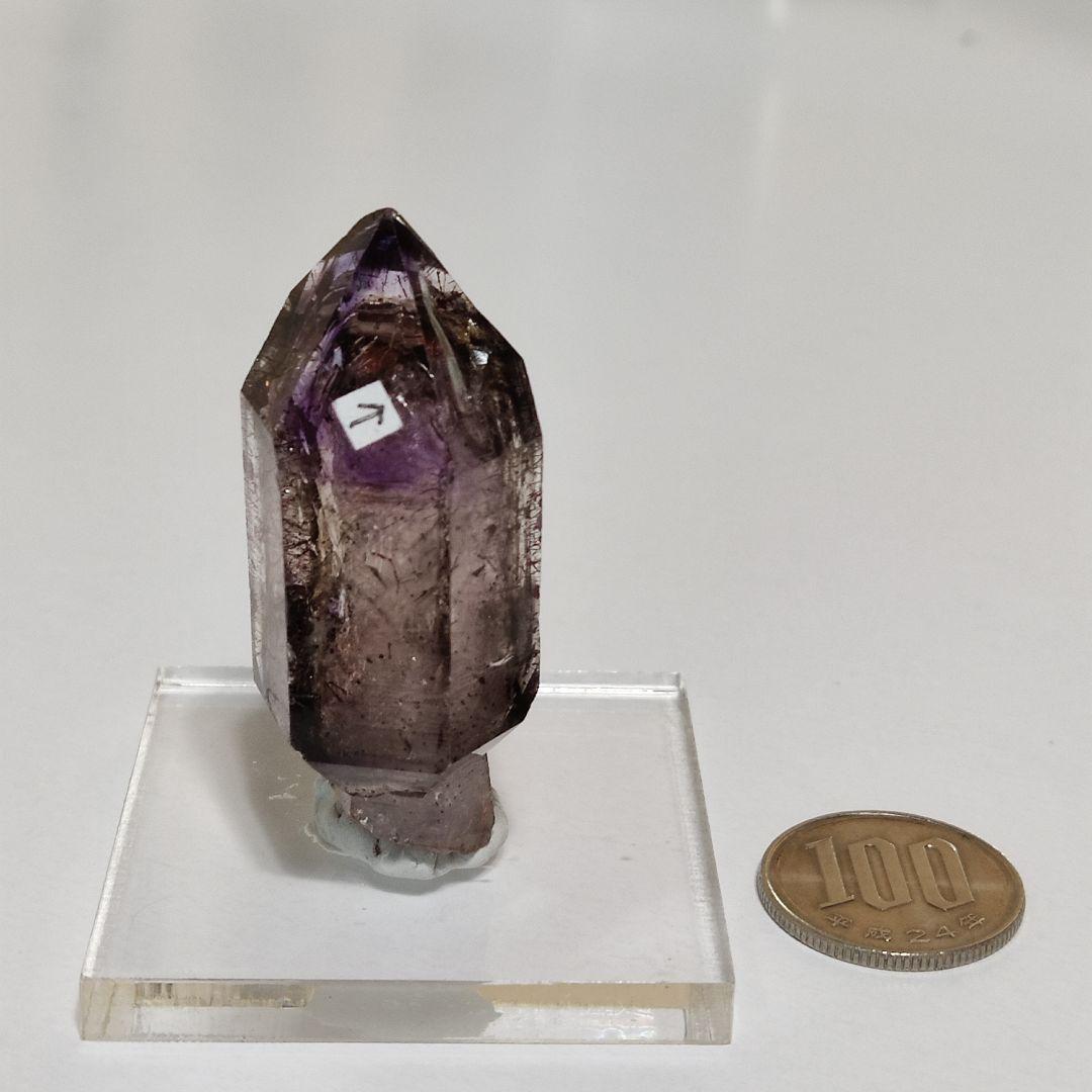 パワーストーン　天然石　ジンバブエ産　水入りアメジスト　36g　No.561
