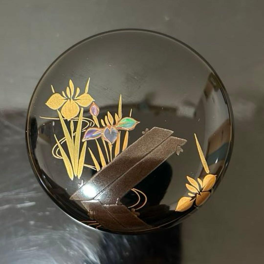 八ツ橋蒔絵大棗　茶道具懐石鵬雲斎坐忘斎淡々斎即中斎棗水指茶杓水屋茶碗釜而妙斎