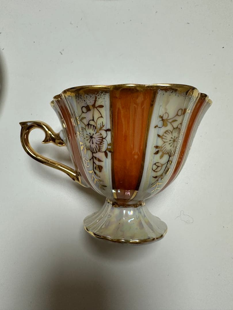 KUDO TOKI fancy China ティーカップ4客ヴィンテージ