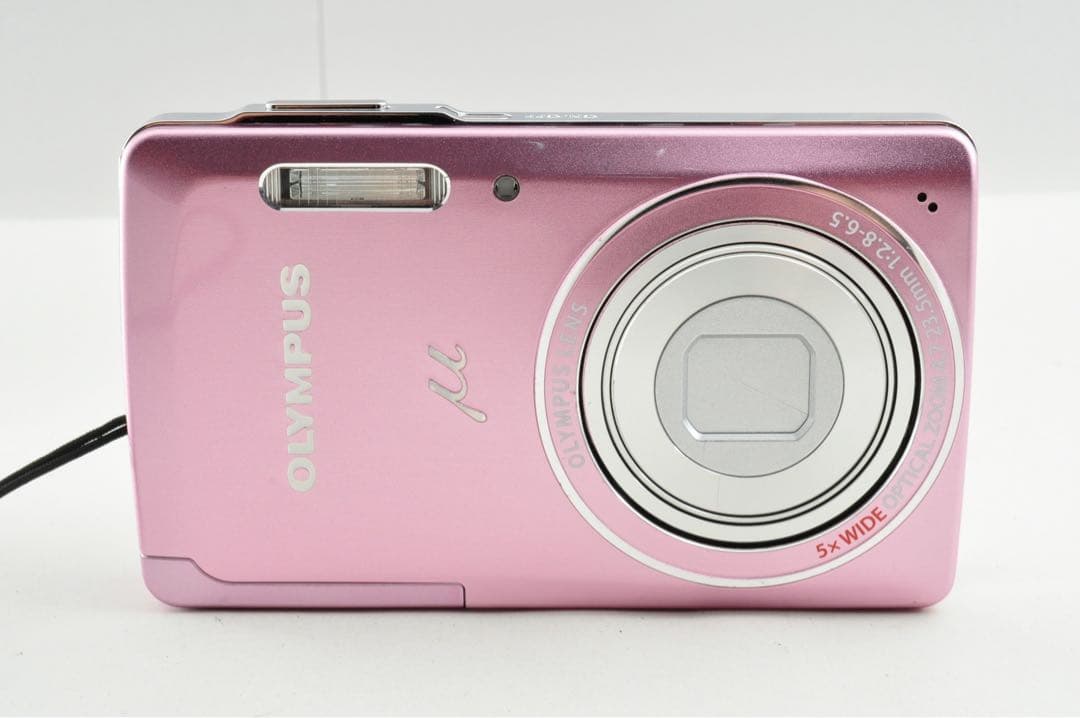 美品　OLYMPUS μ-5010 ピンク デジカメ オールドコンデジ