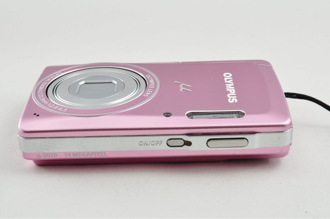 美品　OLYMPUS μ-5010 ピンク デジカメ オールドコンデジ