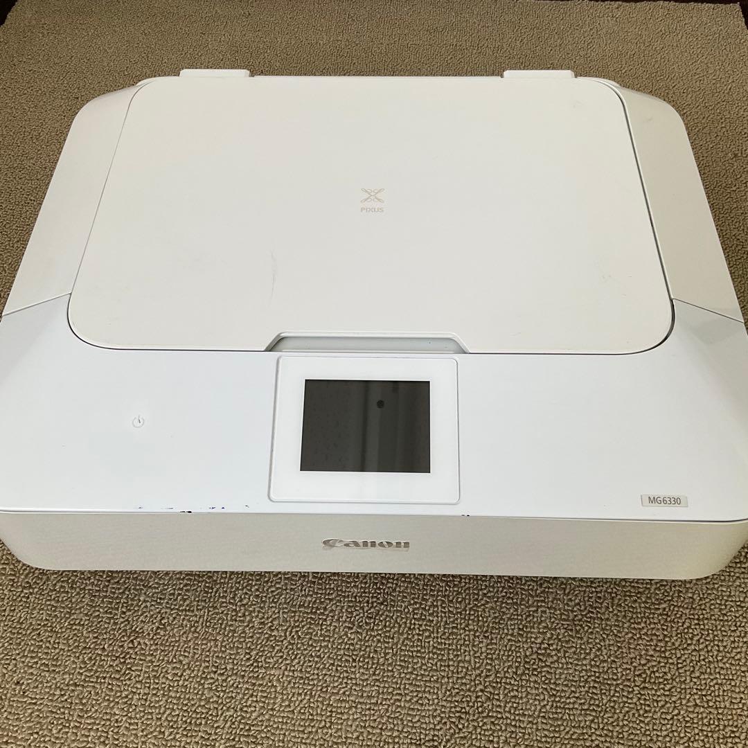 【印刷枚数少】Canon MG6330 ホワイト プリンター 6800枚以下