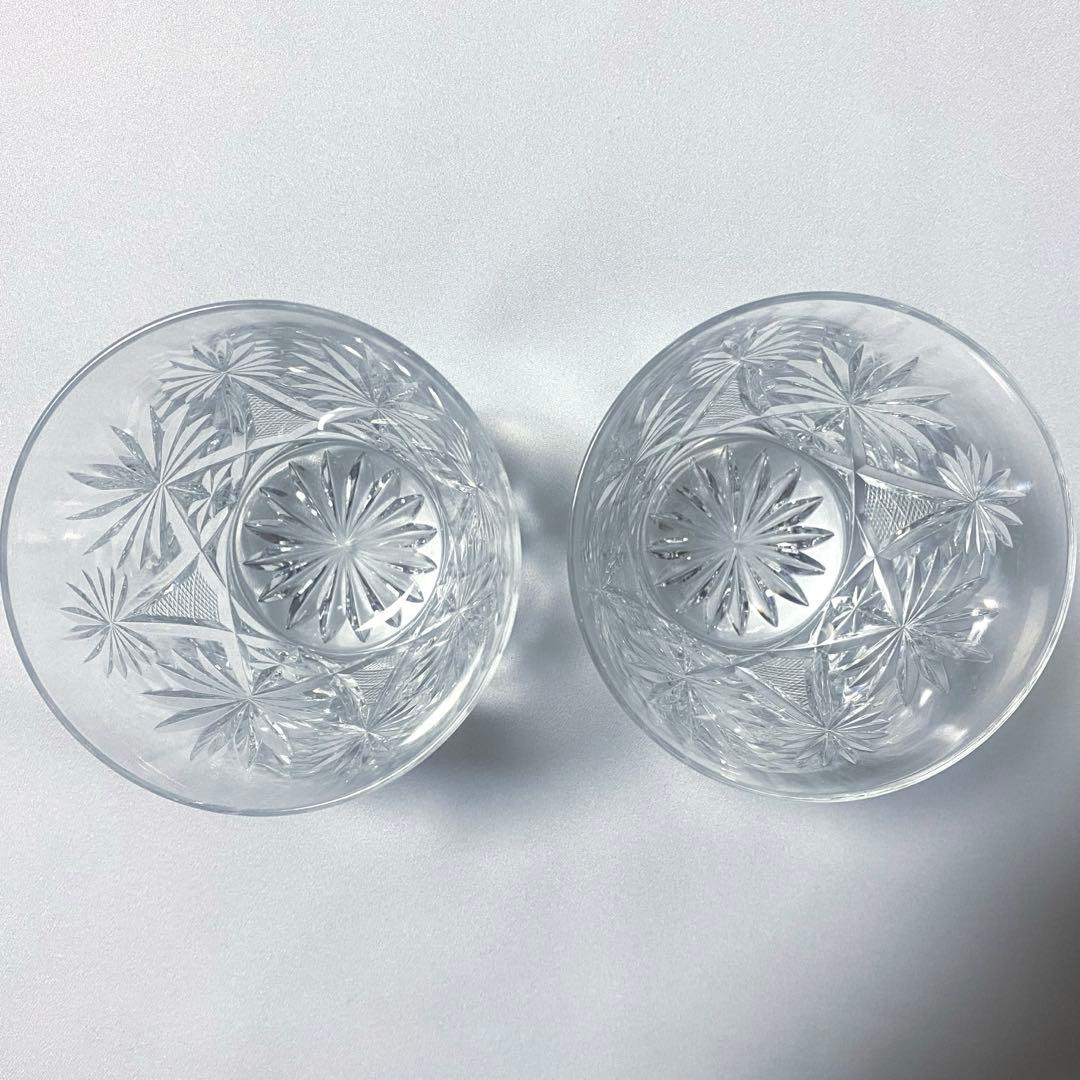 【激レア】 HOYA ミュージアムクリスタル 笹の葉底菊 グラス 6個セット