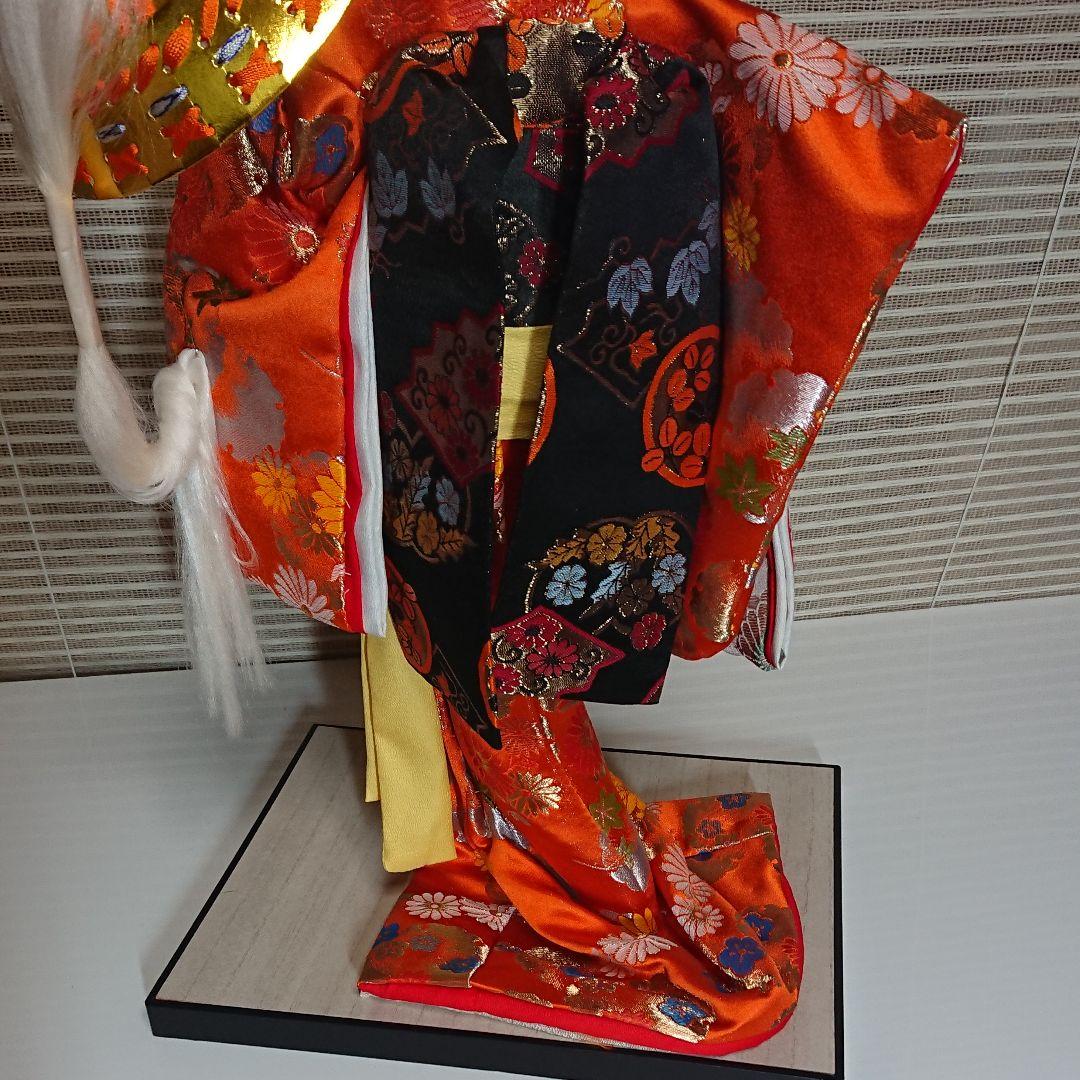 日本人形 八重垣 新品 歌舞伎 八重垣姫 兜 日本髪 着物