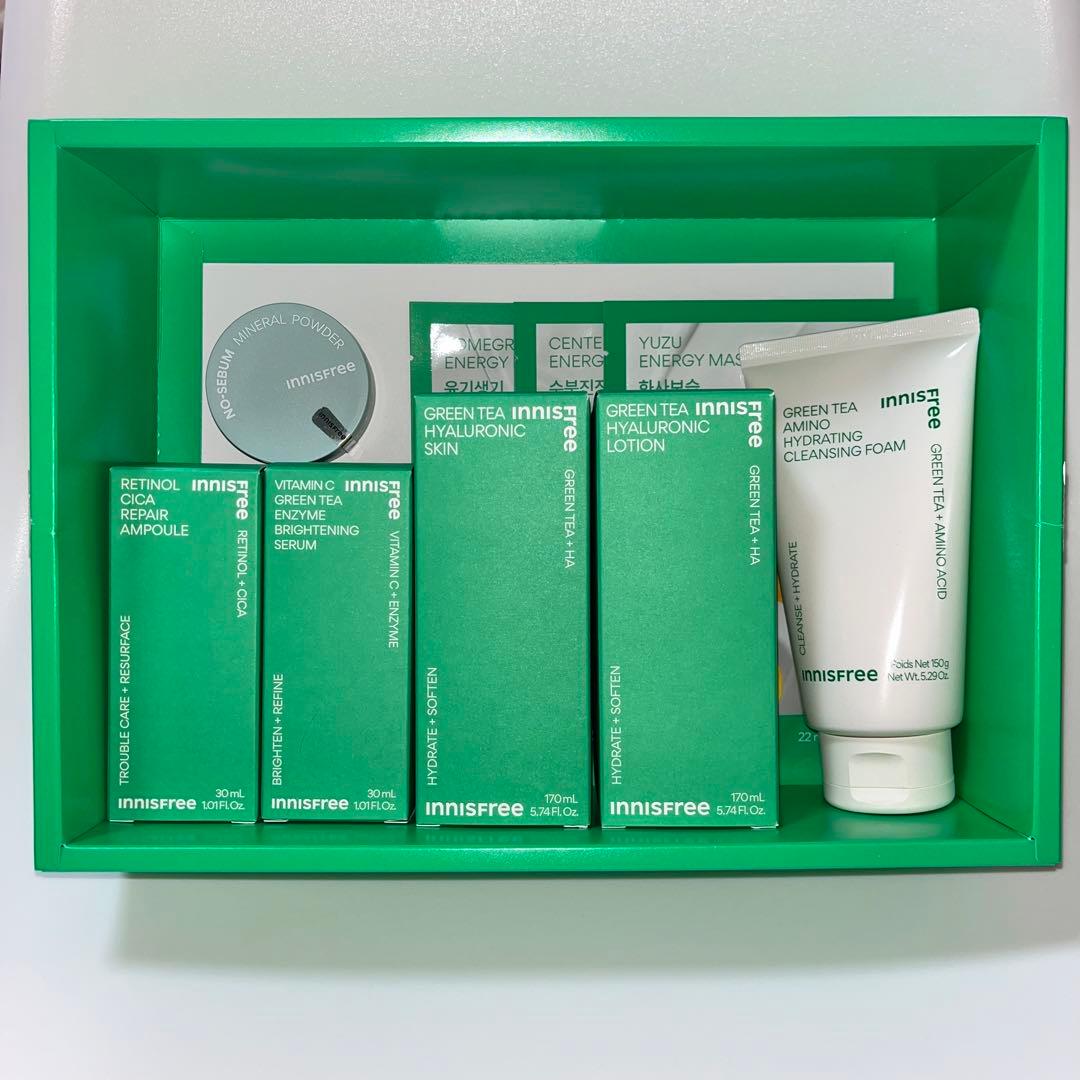 【50％OFF】Innisfree スキンケア パウダー 9点セット
