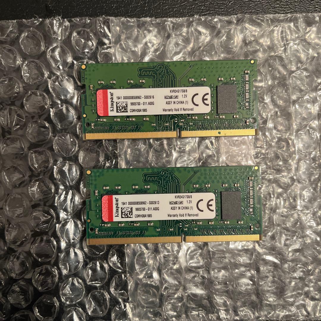 Kingston DDR4 16GB(8GB×2) 2400 ノート用