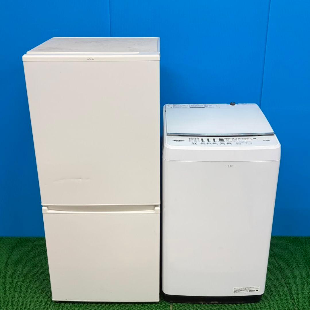 751 ホワイト　冷蔵庫　洗濯機　セット　小型　一人暮らし　右開き　2ドア　綺麗