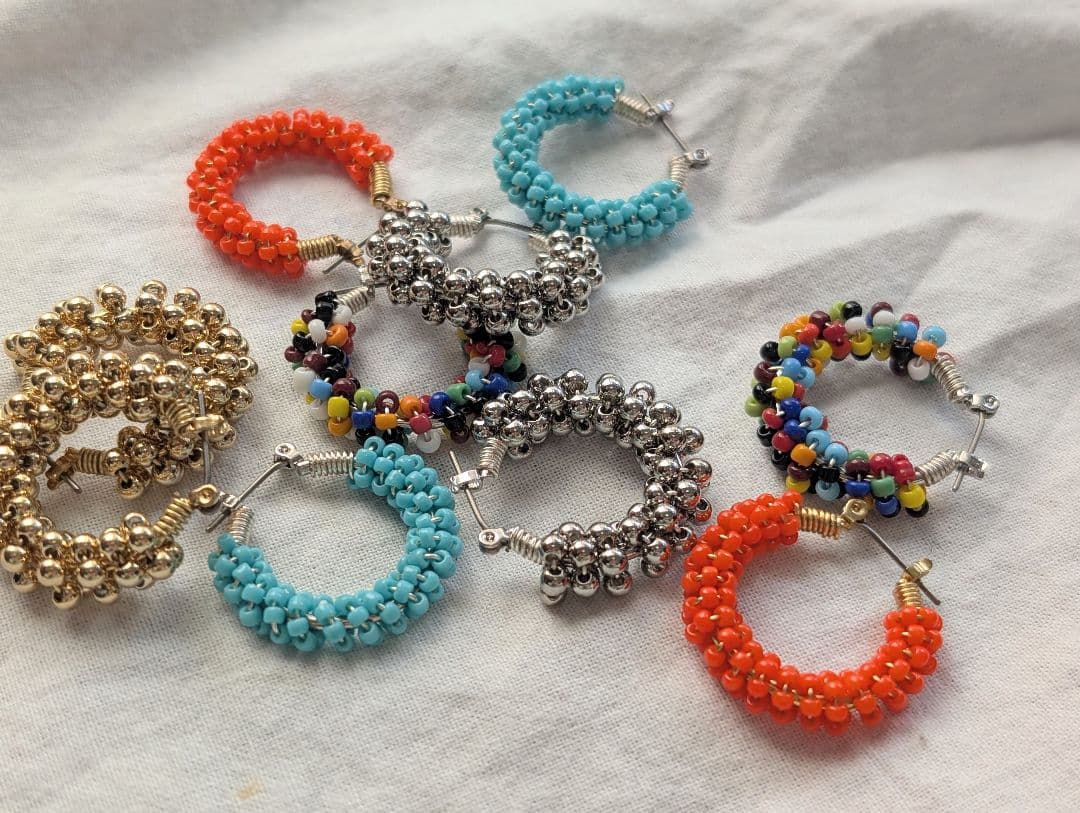 big mixbeadsピアス