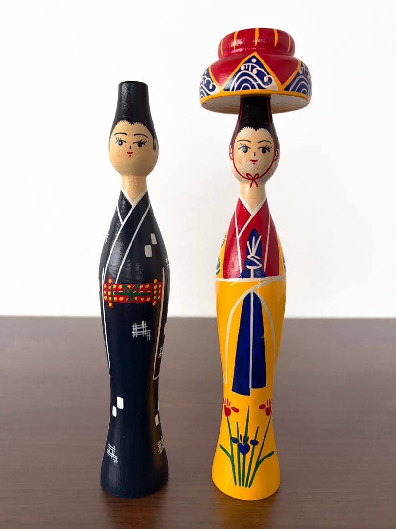 琉球 みやらび こけし 沖縄 郷土玩具 kokeshi 人形 観光 民藝 民芸