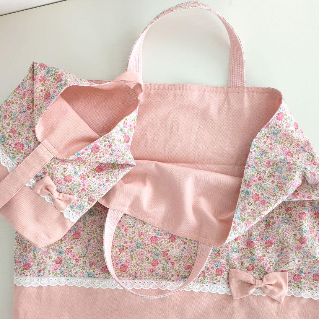 ハンドメイド　入園入学セット　レッスンバック　上履き袋　コップ袋　お弁当袋
