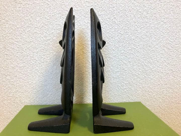 南部鉄器 フクロウ ブックエンド◼︎馬場忠寛