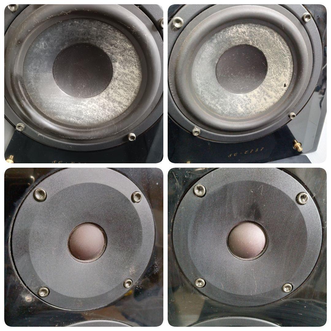 音出し DENON SC-E757 2WAY ペアスピーカー シリアル同番