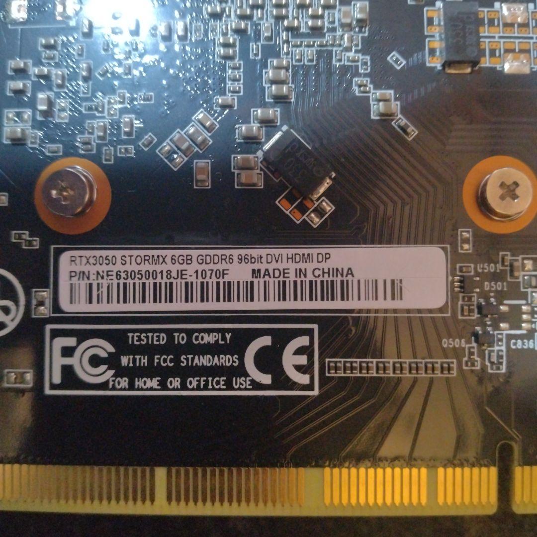 PALIT RTX 3050 STORMX 6GB　ビデオカード