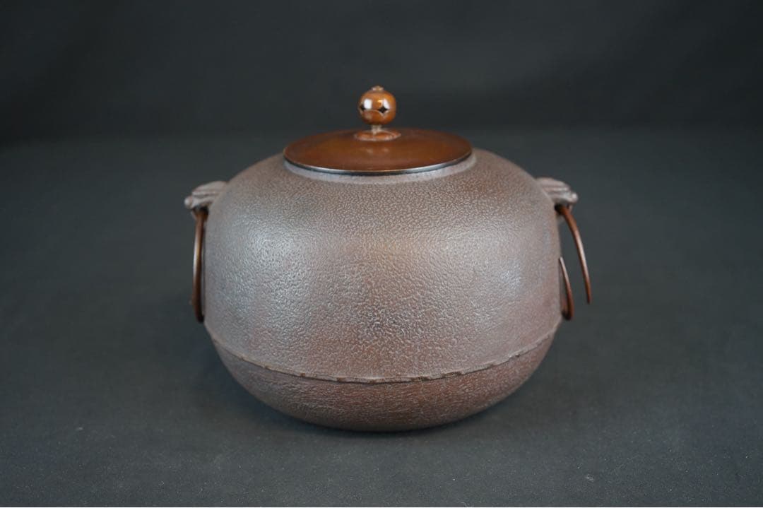 釜師 佐藤清光 作 丸釜 共箱 茶道具 茶釜