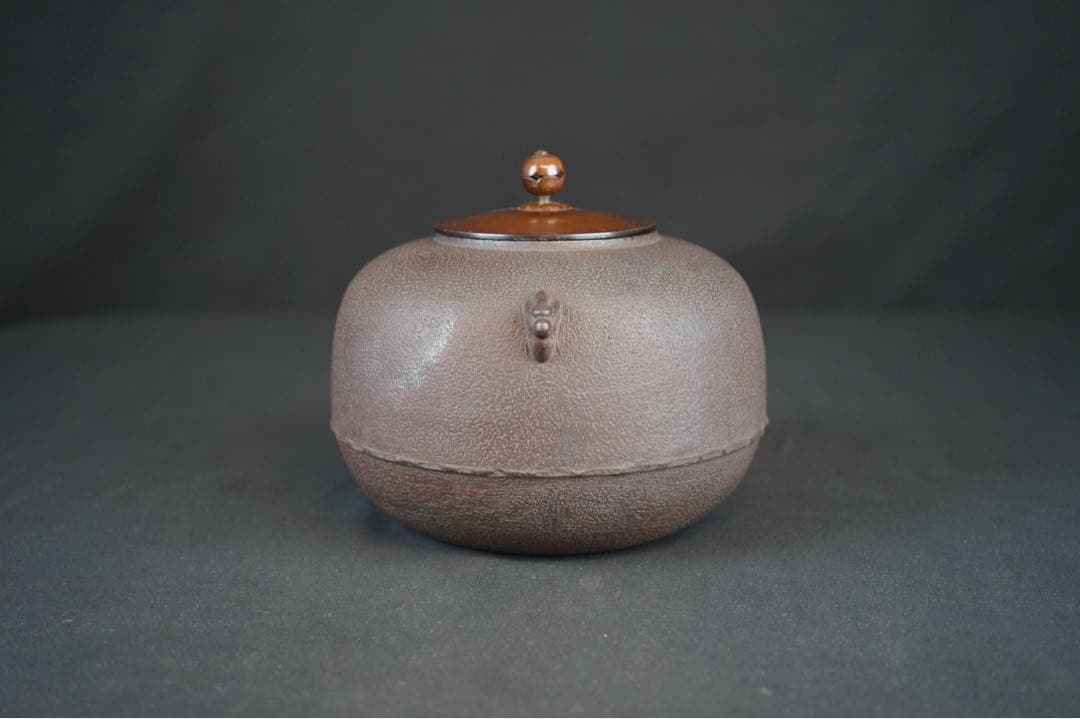 釜師 佐藤清光 作 丸釜 共箱 茶道具 茶釜