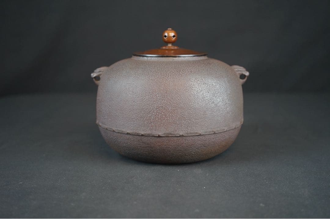 釜師 佐藤清光 作 丸釜 共箱 茶道具 茶釜