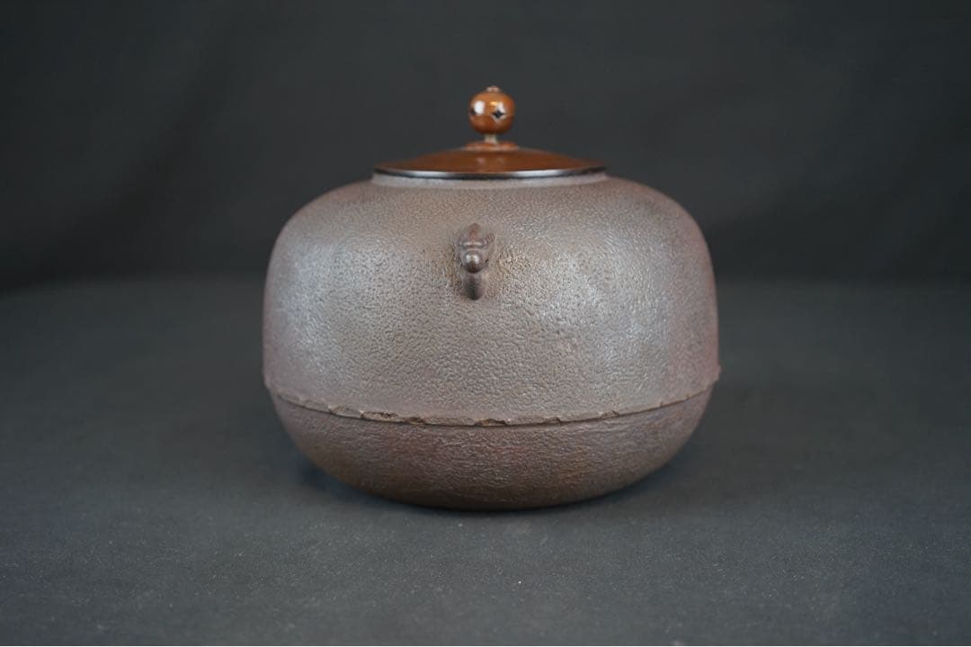 釜師 佐藤清光 作 丸釜 共箱 茶道具 茶釜