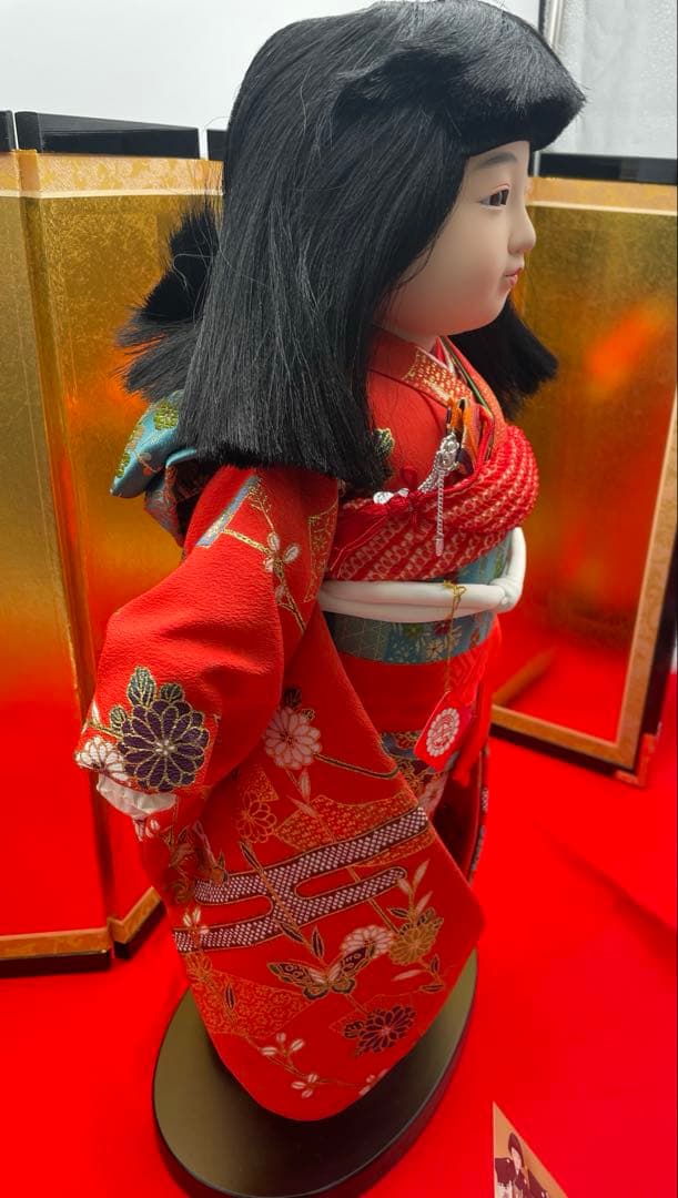 市松人形⑨⭐️高級　未使用　寿翁作　定価135000円　いちまはん