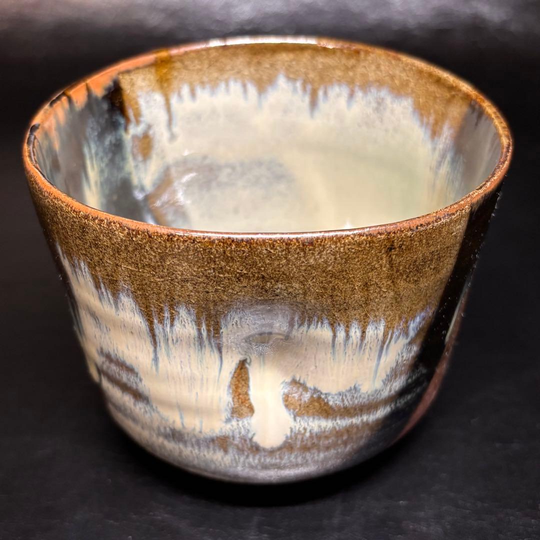 ★茶道具/高取焼！高取 茶碗 2点！『鬼丸 碧山』作！共箱/共布/栞付！★