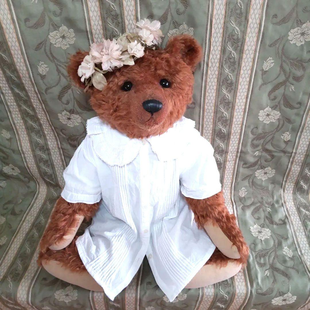 ケイタベア　61cm　ビッグベア　KEITA BEAR　花冠、ドレス、着物付き