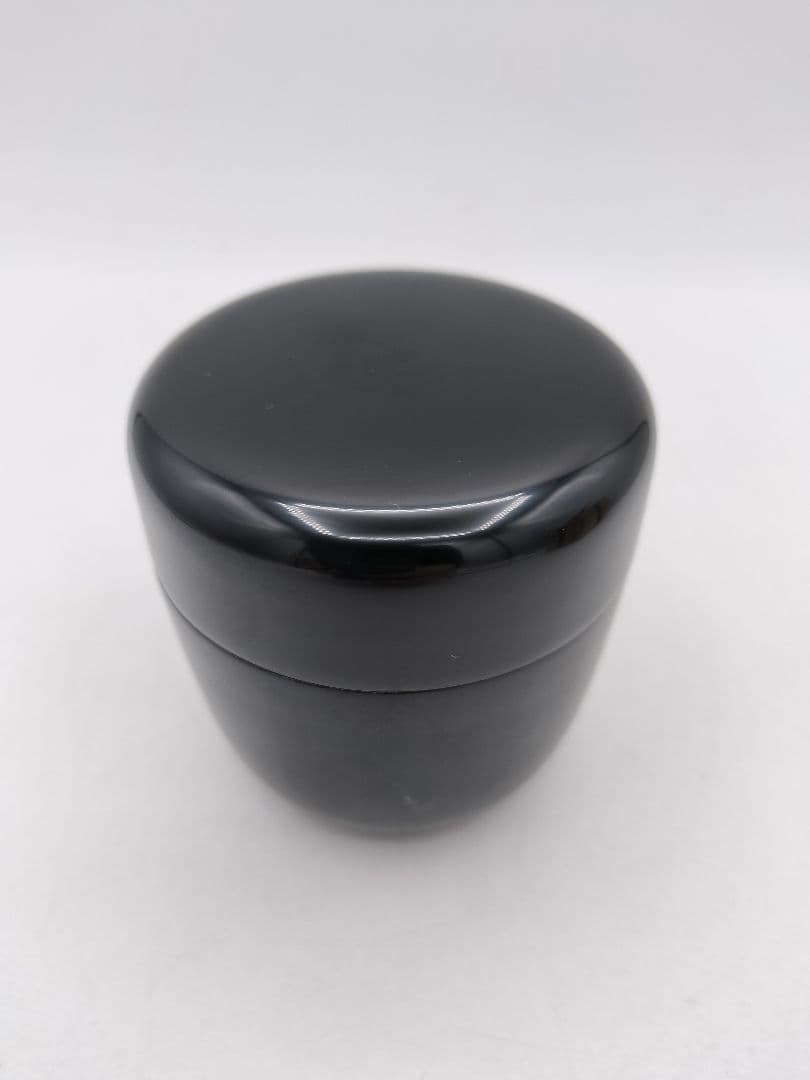 c998 中棗 黒真塗 山中塗工房 木箱 茶道具 古物