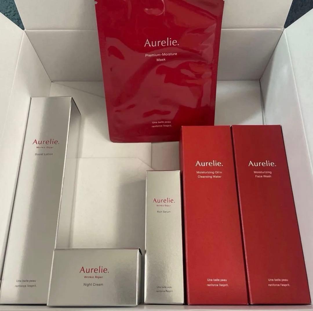 ★新品未開封★Aurelieオレリープレミアムエイジング集中ケア6点セット★