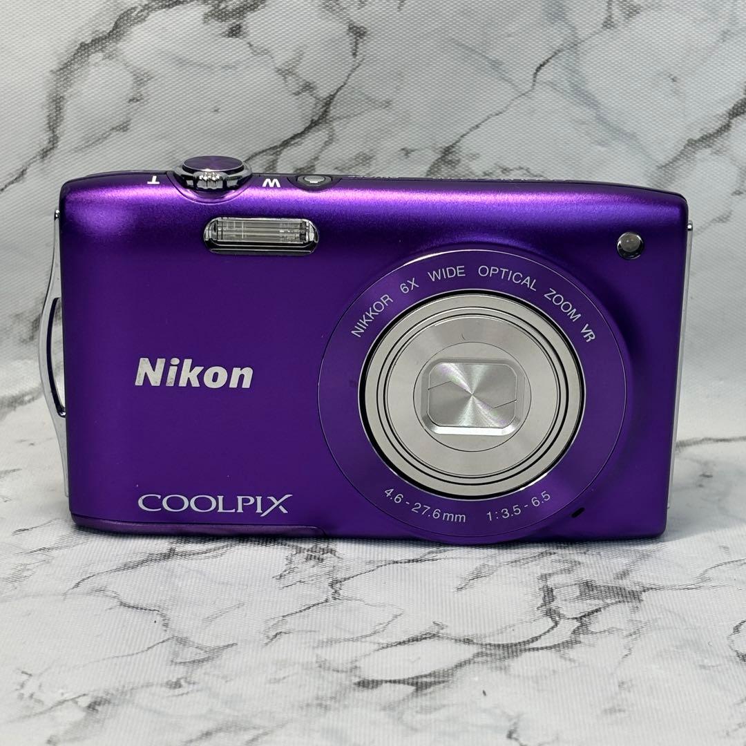 ✨美品・付属品完備✨Nikon COOLPIX S3300 付属品完備 パープル