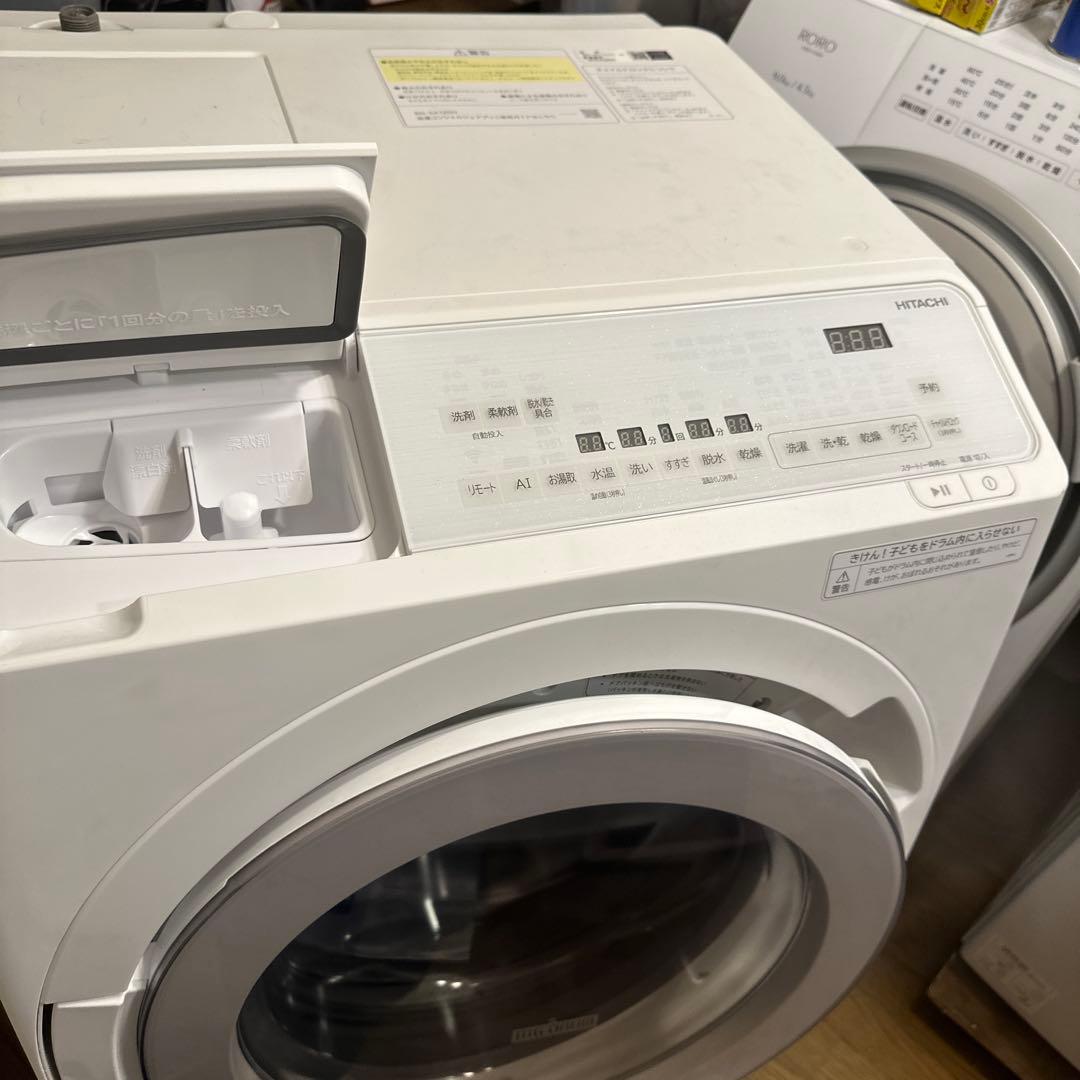 日立　SX120HL 2025年購入　使用感少ない　ドラム式洗濯乾燥機