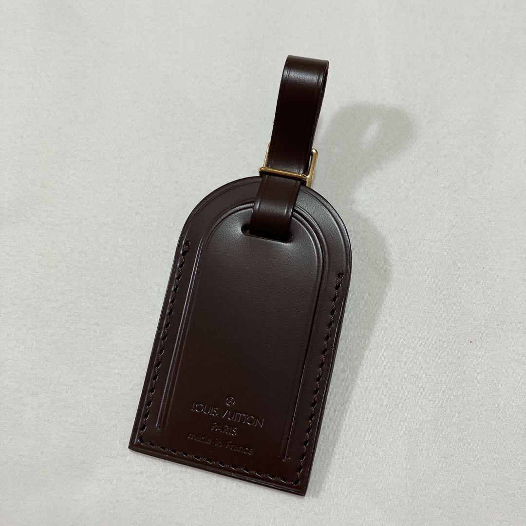 極美品　ルイヴィトン　ネームタグ　ポワニエ　セット　ダミエライン　茶色　ブラウン
