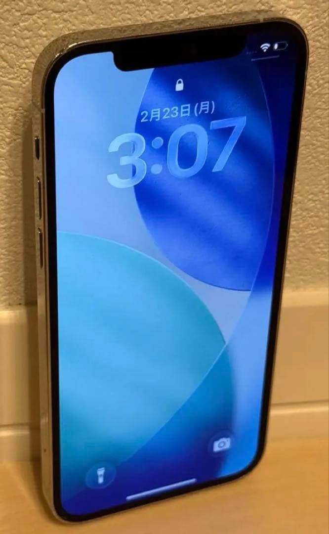 iPhone12Pro128GB純正バッテリー100シルバー新品フィルム一枚