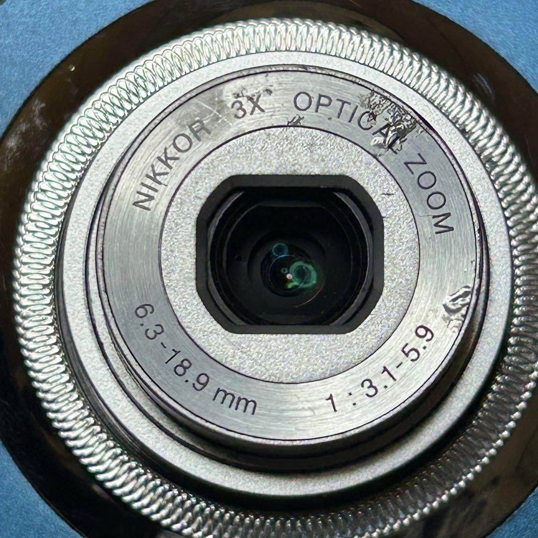 【動作品】Nikon COOLPIX S230 ダークブルー　オールドコンデジ