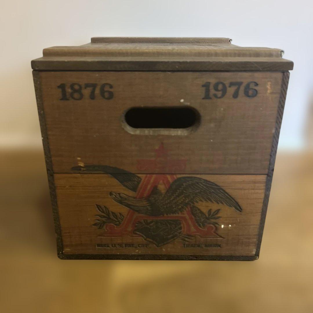 Budweiser ヴィンテージ木製ボックス　ビールボックス　1876 大サイズ
