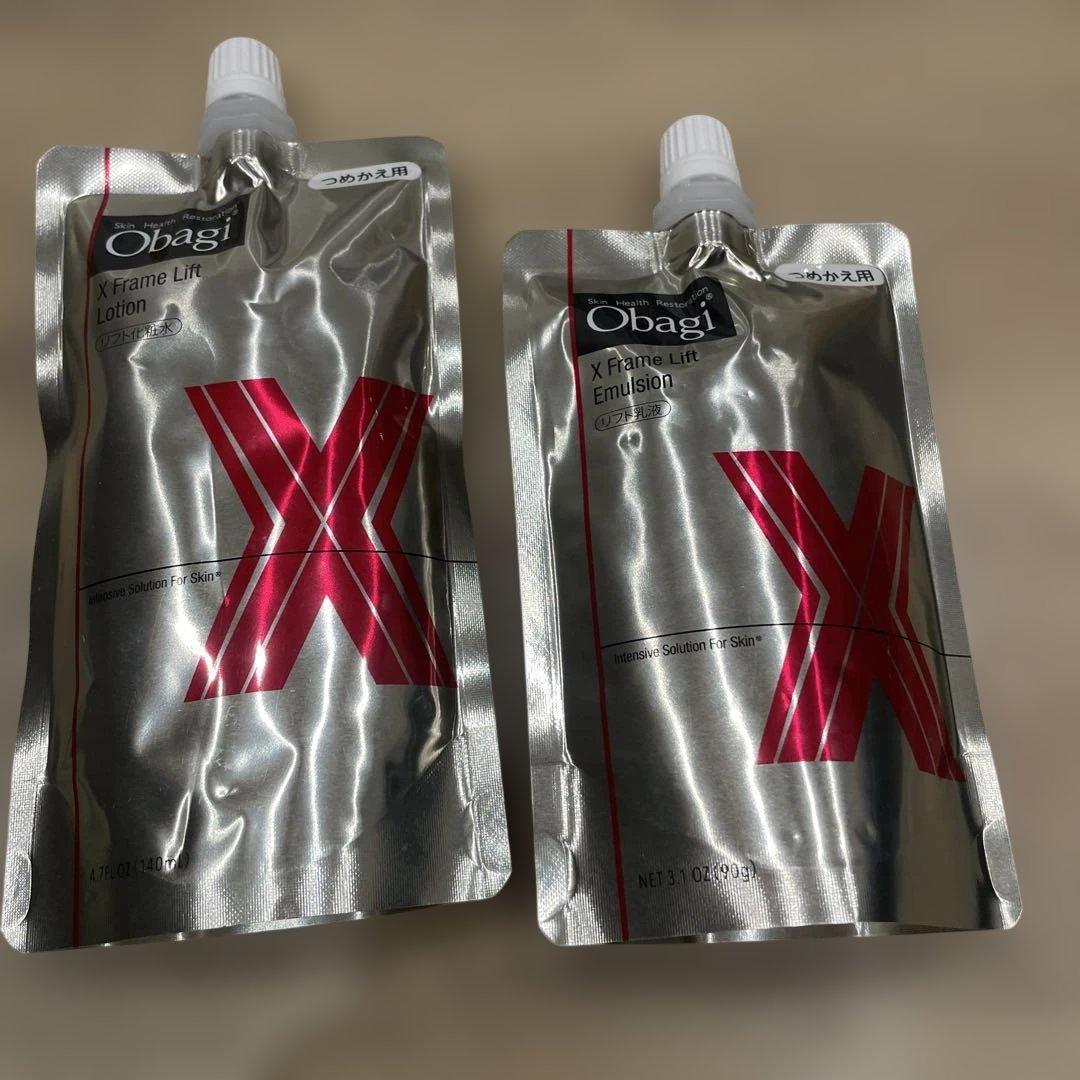 2月18日　本日限定価格！！ Obagi X 化粧水乳液詰め替えセット