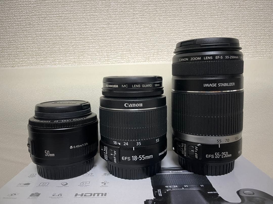 Canon EOS 60D レンズ3本セット