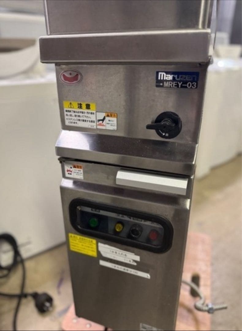 【中古】電気ゆで麺機 3テボ マルゼン MREY-03