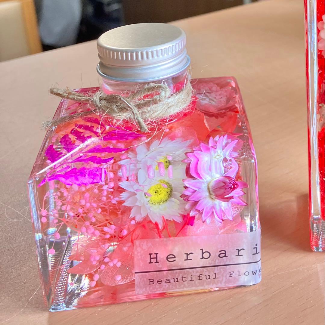 ハーバリウム♡ピンク&レッド〜2本セット❣️