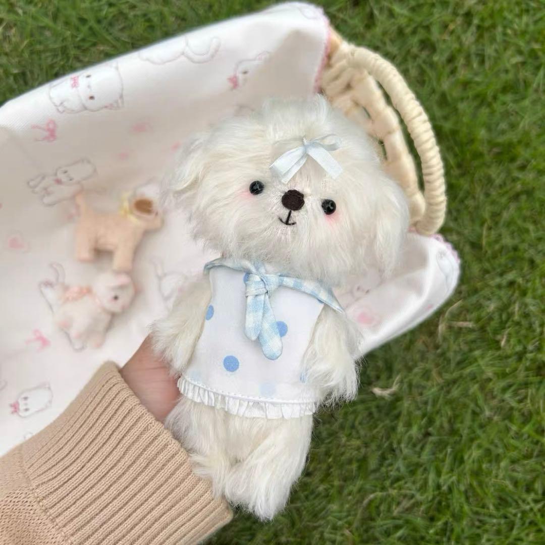 愛おしすぎるワン 仔犬 アーティストベア 海外作家様 ハンドメイド ぬいぐるみ