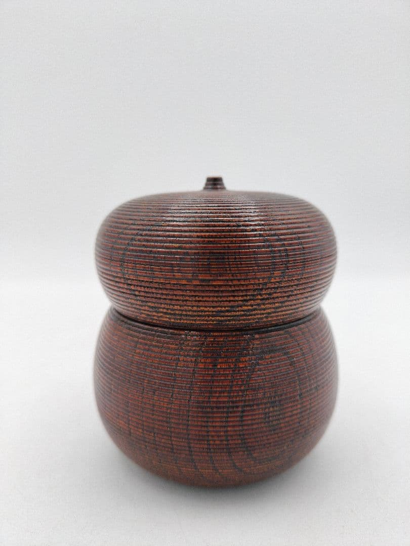 d157【新品・未使用】瓢茶器 瓢箪蒔絵 川瀬表完 木箱 茶道具