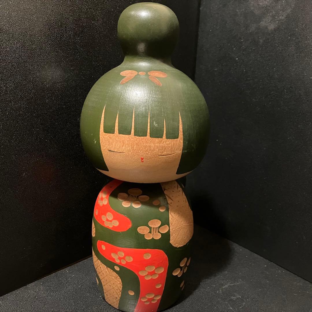 川瀬祐志作 創作こけし 高さ約23.5cm