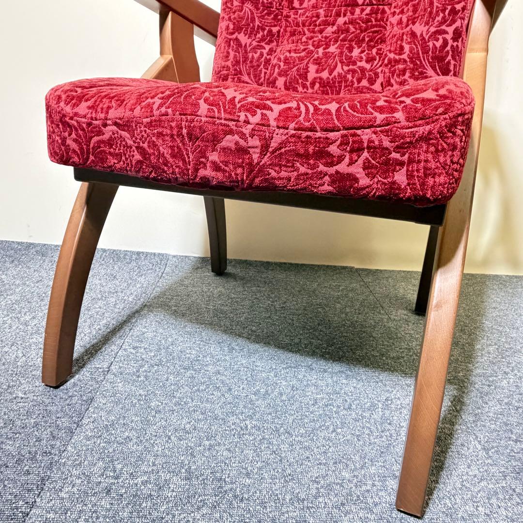 【美品】ポスチャーサポートチェア ボルドー 新品定価165,000円 腰痛対策