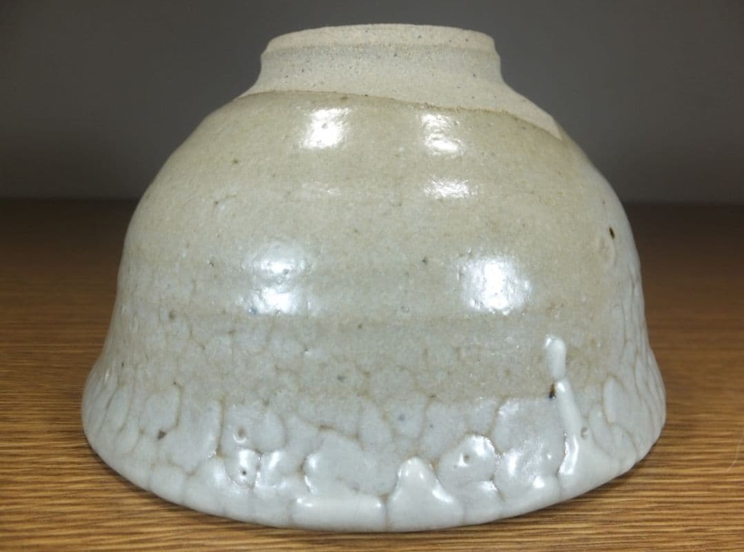 真作保証 15代 熊谷紅陽 自作 上野茶碗 日本工芸会正会員 (熊谷竜峯) 福岡