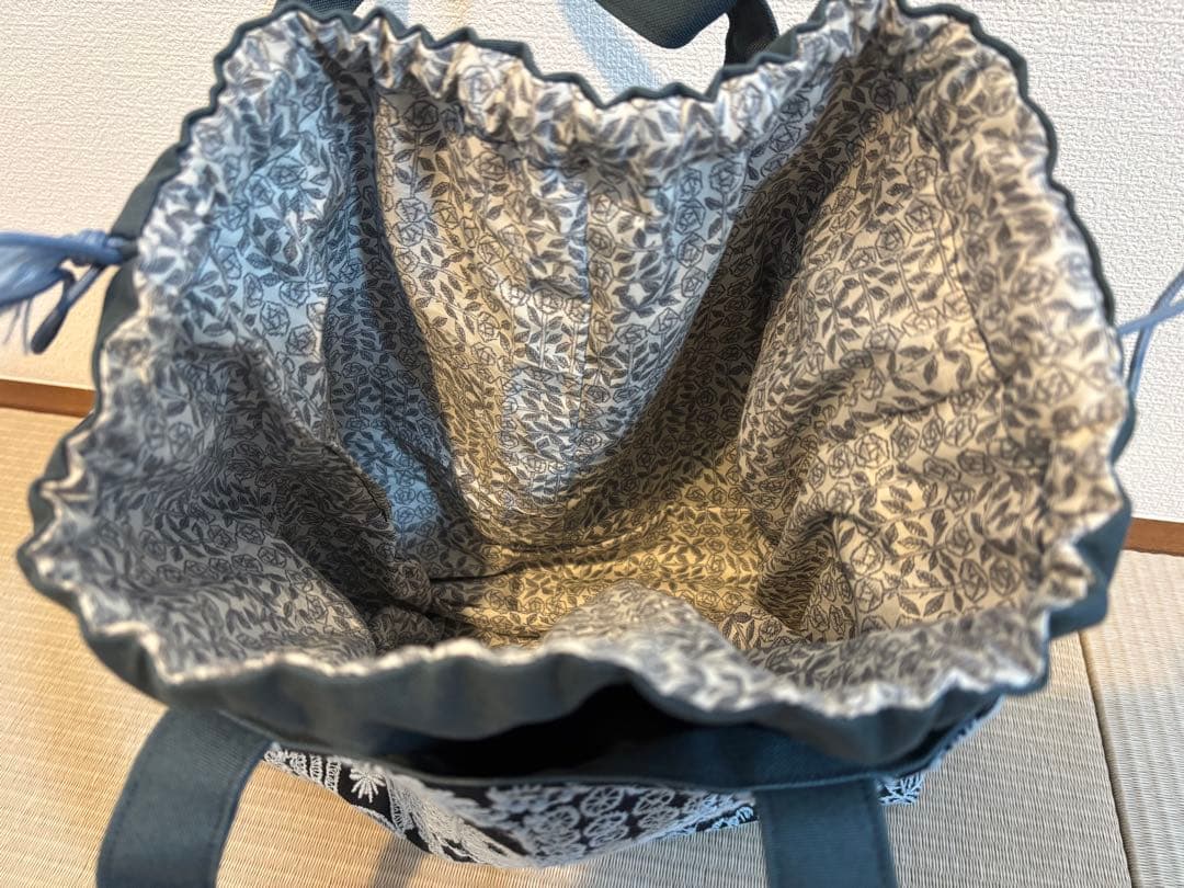 トートバッグ ミナペルホネン 巾着付き ハンドメイド