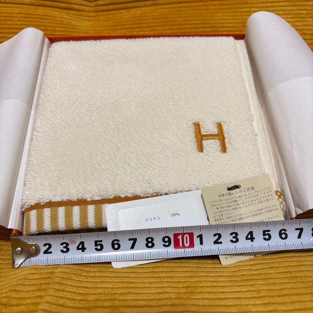 HERMES【未使用】カレ・タオル 《ヴィス・ヴェルサ》ハンカチ ハンドタオル