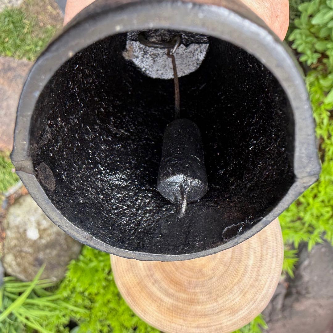 南部鉄器　味わい深いヴィンテージ　アイアンベル　スズキモリヒサ　ライオンズクラブ